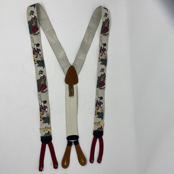 Trafalgar Other - trafalgar limited edition asian geisha silk leather braces suspenders